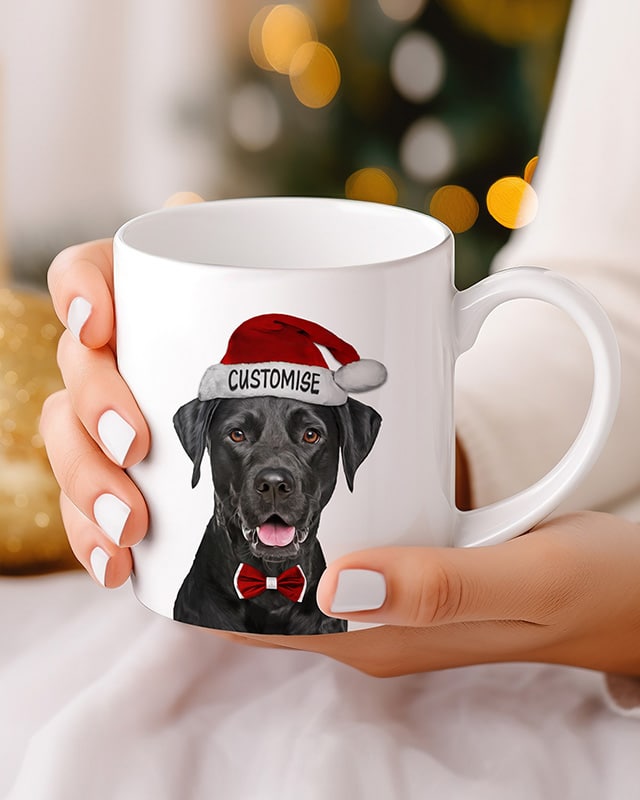 Personalised Labrador Christmas Mug