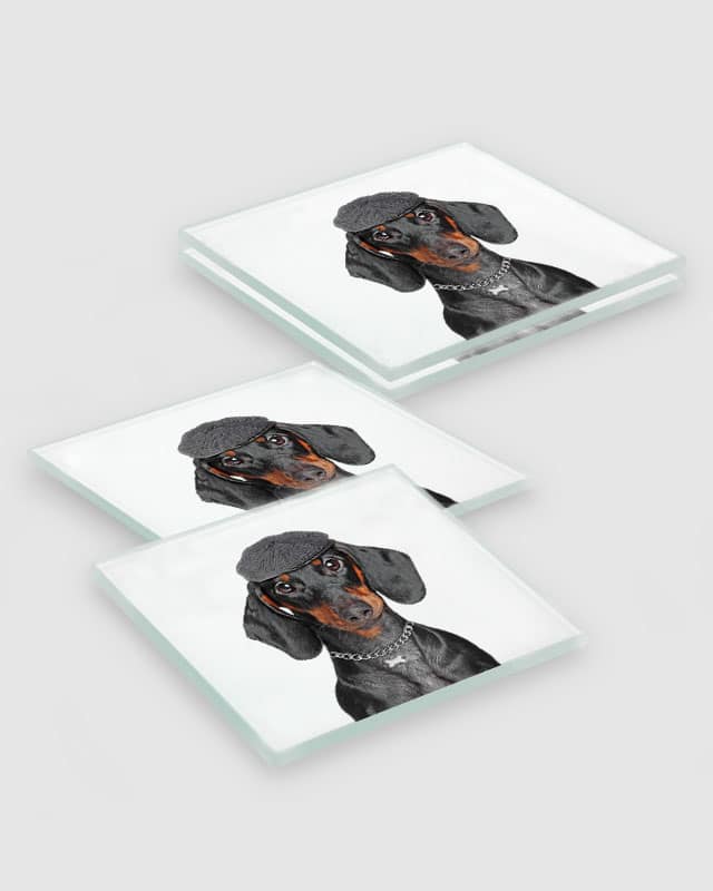 Black & Tan Dachshund Dog Coasters