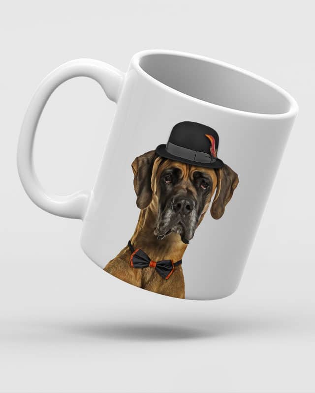 Fawn Great Dane Dog Ceramic Mug