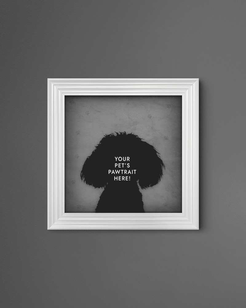 Personalised Pet Portrait The Birthday Suit Framed Wall Art