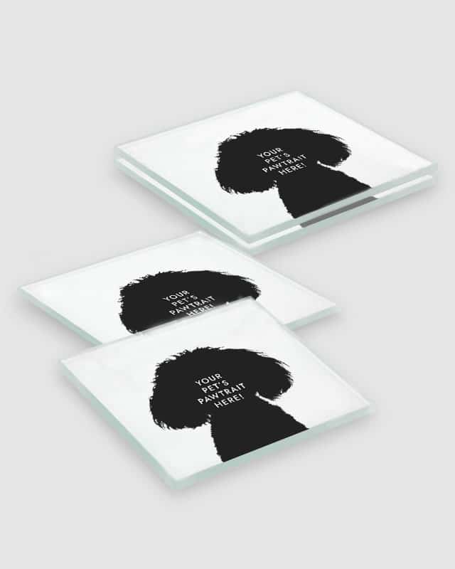 Personalised Pet Portrait Coasters The Birthday Suit