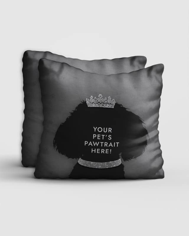 Personalised Pet Portrait Cushion The Diva