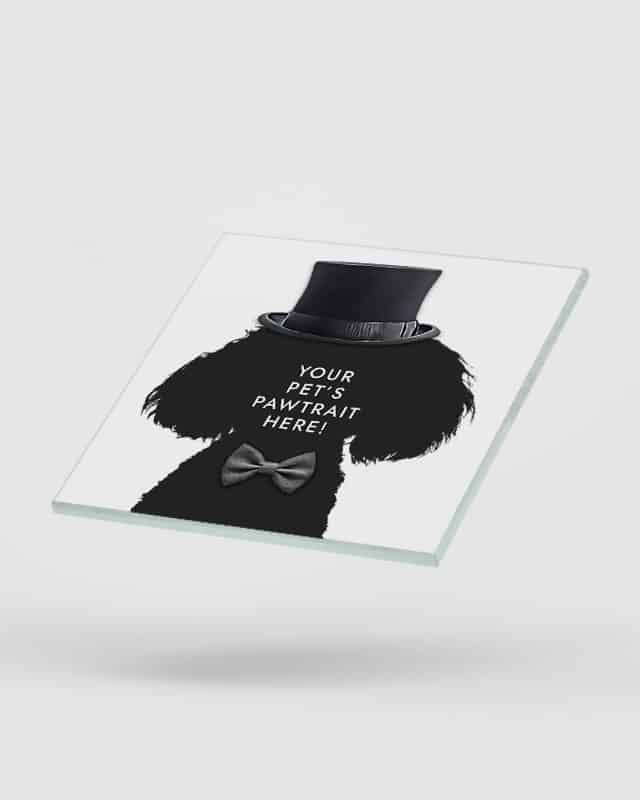 Personalised Pet Portrait Coasters The Gentleman