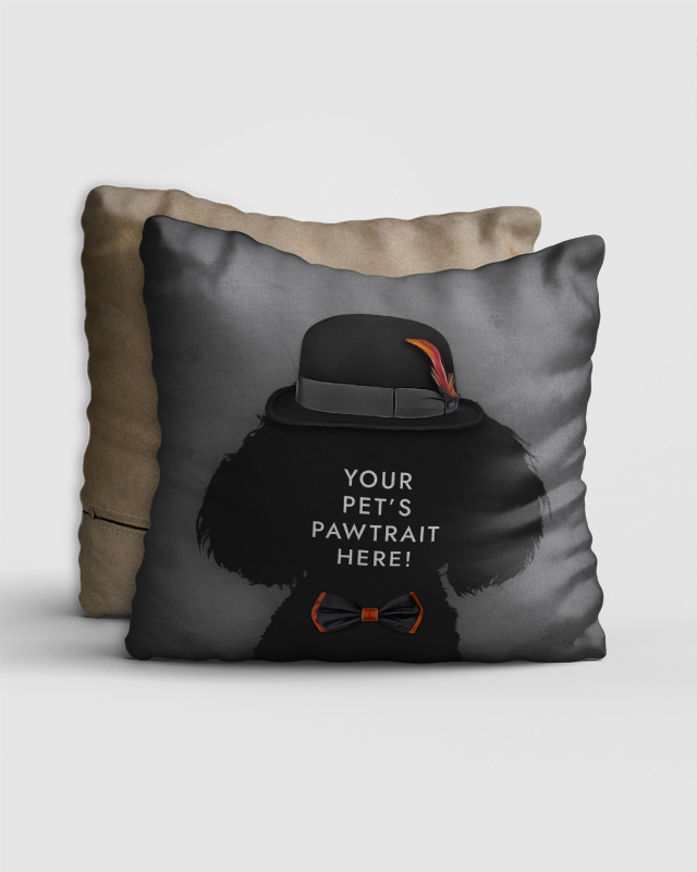 Personalised Pet Portrait Cushion The Old Fashioned