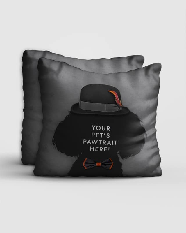 Personalised Pet Portrait Cushion The Old Fashioned