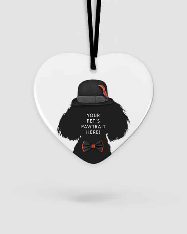 Personalised Pet Portrait Ceramic Hanging Ornament The Old Fashioned